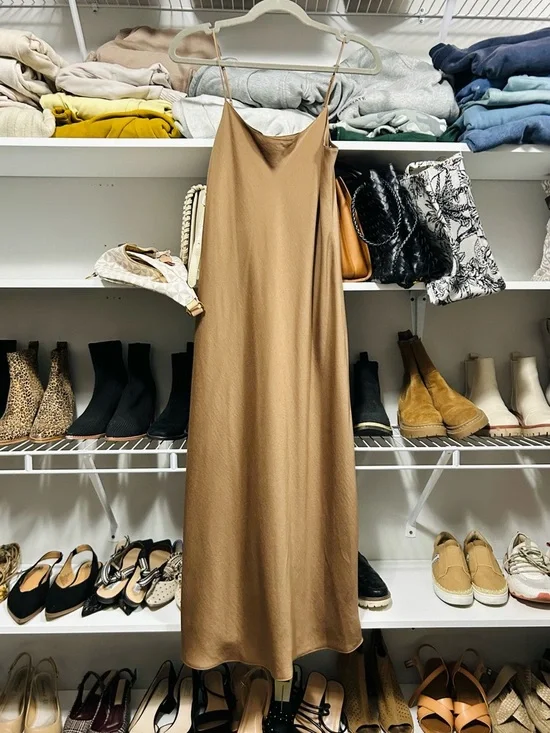 Vince Satin Bias Maxi Slip Dress - Picture 2 of 7
